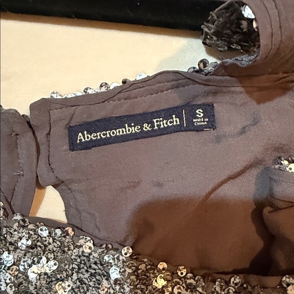 Abercrombie and Fitch Silver Sequin Crop Tank - Picture 4 of 6